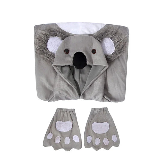 Kids Koala Costume – Bear Outfit for School Performances & Halloween, S–XL