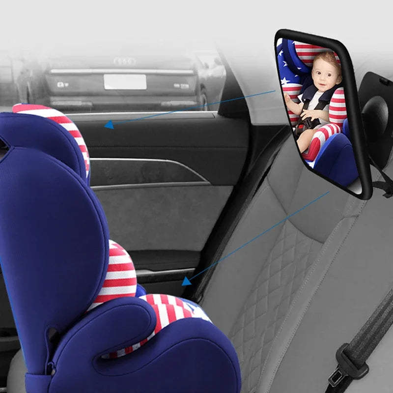 SEAMETAL Car Baby Mirror Adjustable Wide Angle Car Rear Seat Baby/Child Safety Mirror Monitor Rotatable Interior Rearview Mirror