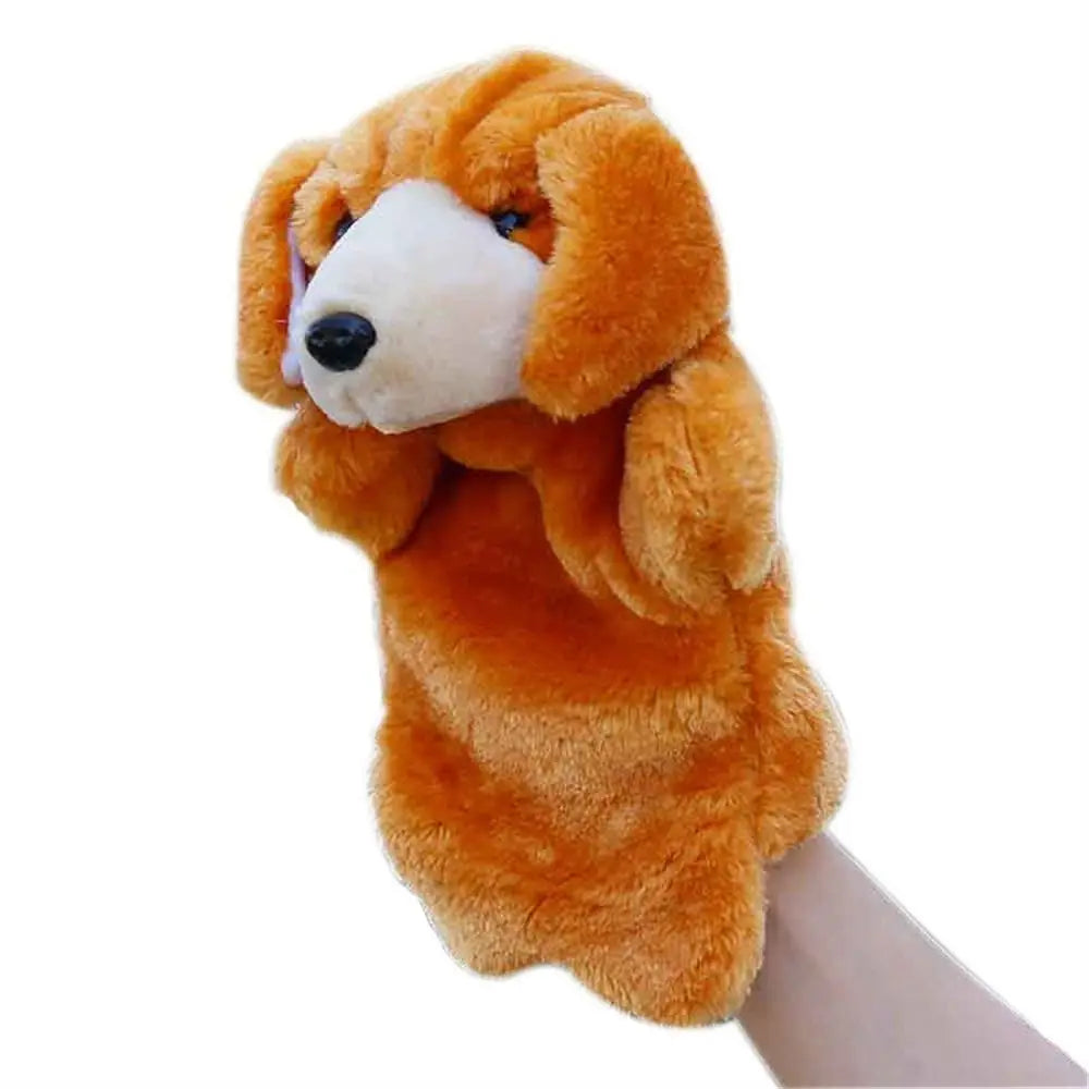 25cm Animal Hand Puppet Plush Toy Hand Doll Telling Story Dolls Toy Glove Puppets Early Learning Educational Toys Gifts for Kids