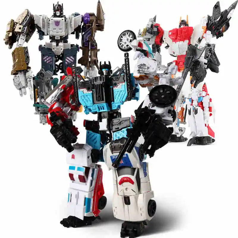 HaiZhiXing Defensor Bruticus Superion Devastator IDW 5IN1 6 IN 1 HZX 30CM Transformation Robot Toys NO BOX Sets Action Figure