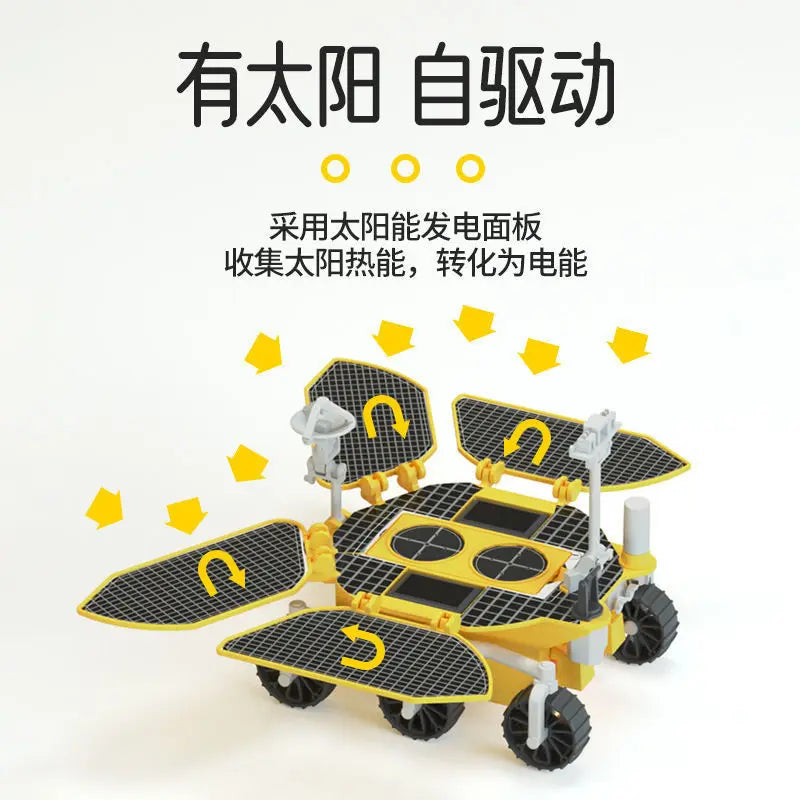 Solar Rover Chinese Space Probe Educational Science Toy Diy Assembly Creation Toy Science Powered Stem Building Sets Gift Yk27