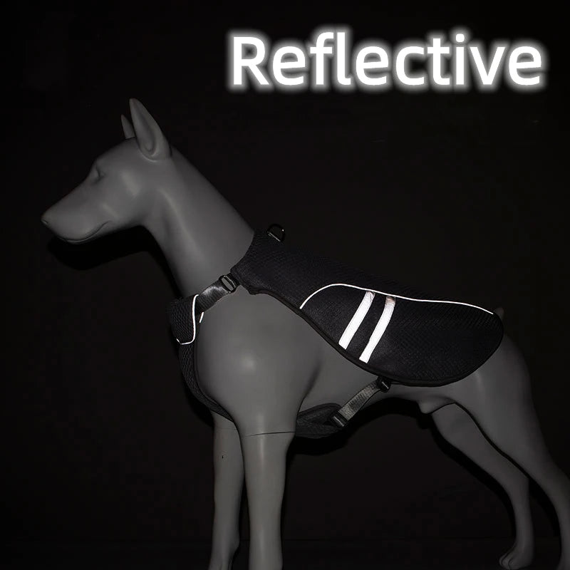 Dog Cooling Harness Clothes Summer Outdoors Breathable Pet Vest Reflective Rapid Cooling Jacket For Small Large Dog Accessories