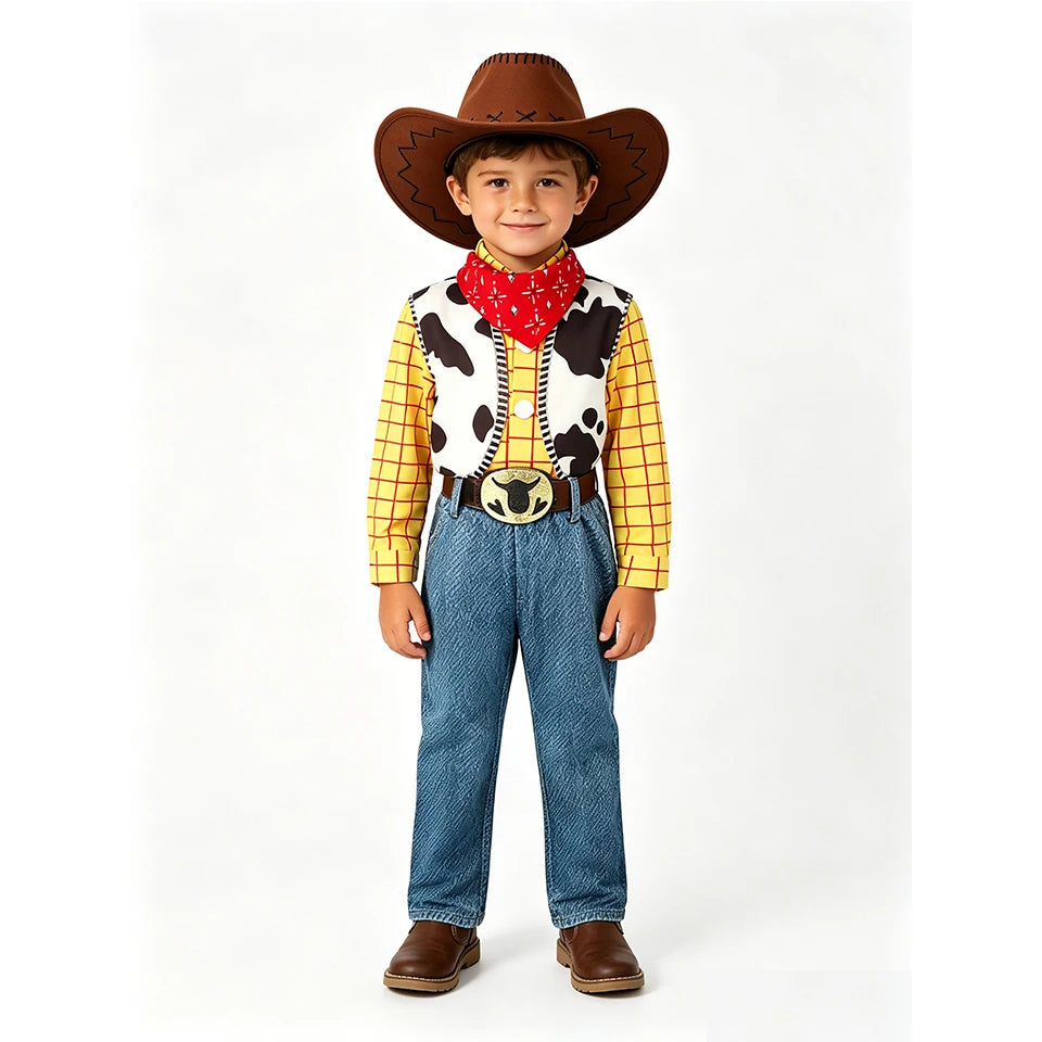 Woody Jessie Western Fancy Toy Kids Clothes Halloween Cosplay Performance Children's Costume Carnival Party Boys Girls Outfits