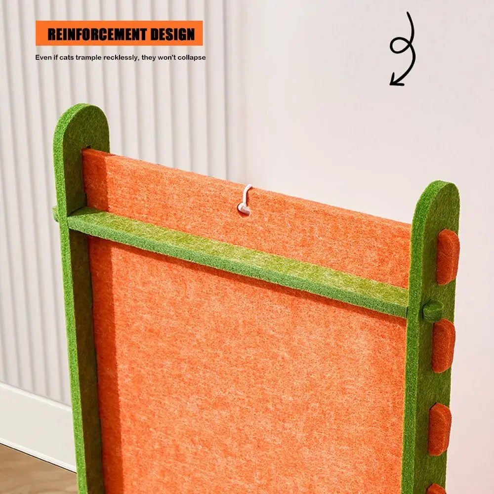 Vertical L-Type Cat Scratch Board Felt Scratch-resistant Cat Climbing Frame Nest Integrated Abrasion-resistant Cat Toy Supplies