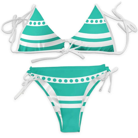Anime Cartoon Printing Swimsuit Bikini Nami Cosplay Women Sexy Summer Swimwear Outfits Halloween Party Costumes Suit
