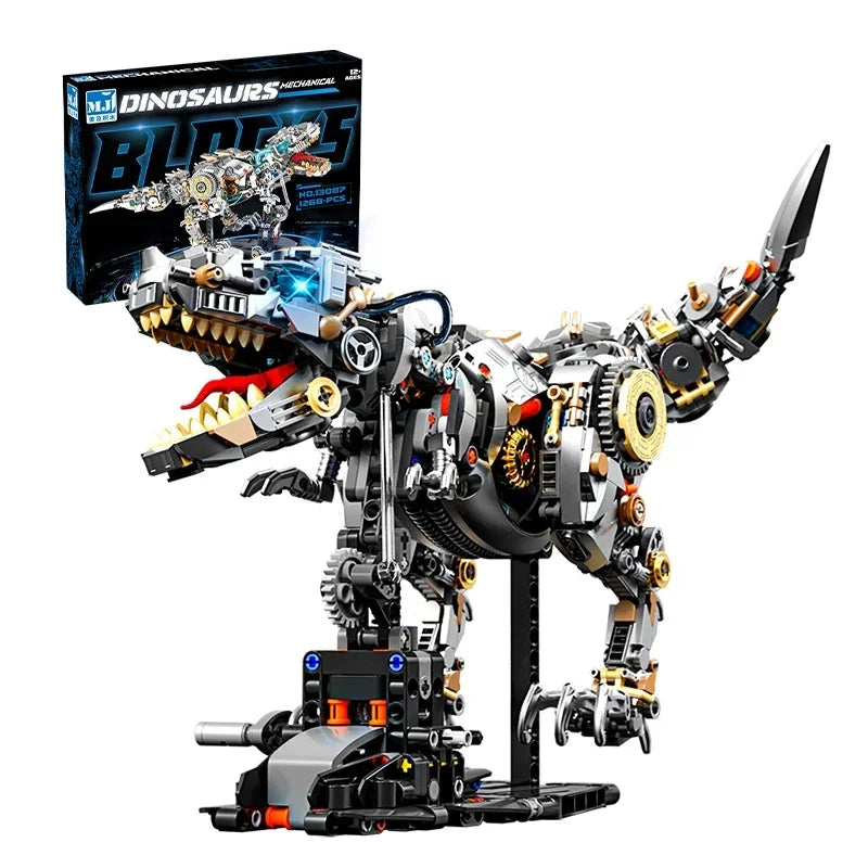 1268PCS MOC Semi-Mechanical Dinosaur Assembly Science Teaching Building Blocks Toy for Children Model DIY Toys Christmas Gifts