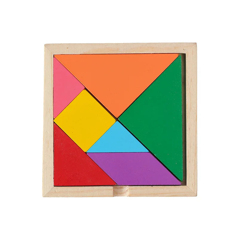 Hot Kids Montessori Wooden Toys Macaron Blocks Learning Toy Baby Music Rattles Graphic Colorful Wooden Blocks Educational Toy