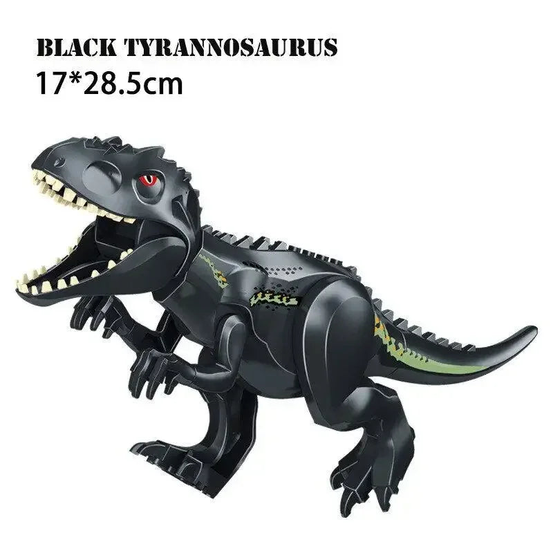 Jurassic World Brutal Raptor Building Blocks Dinosaur Model Tyrannosaurus Indominus T-Rex Assemble Educational Toy For Kids Gift