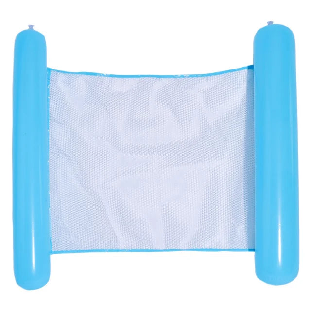 Summer Foldable Water Hammock Swimming Pool Inflatable Air Mattress for Swimming Beach Lounger Floating Sleeping Bed Chair