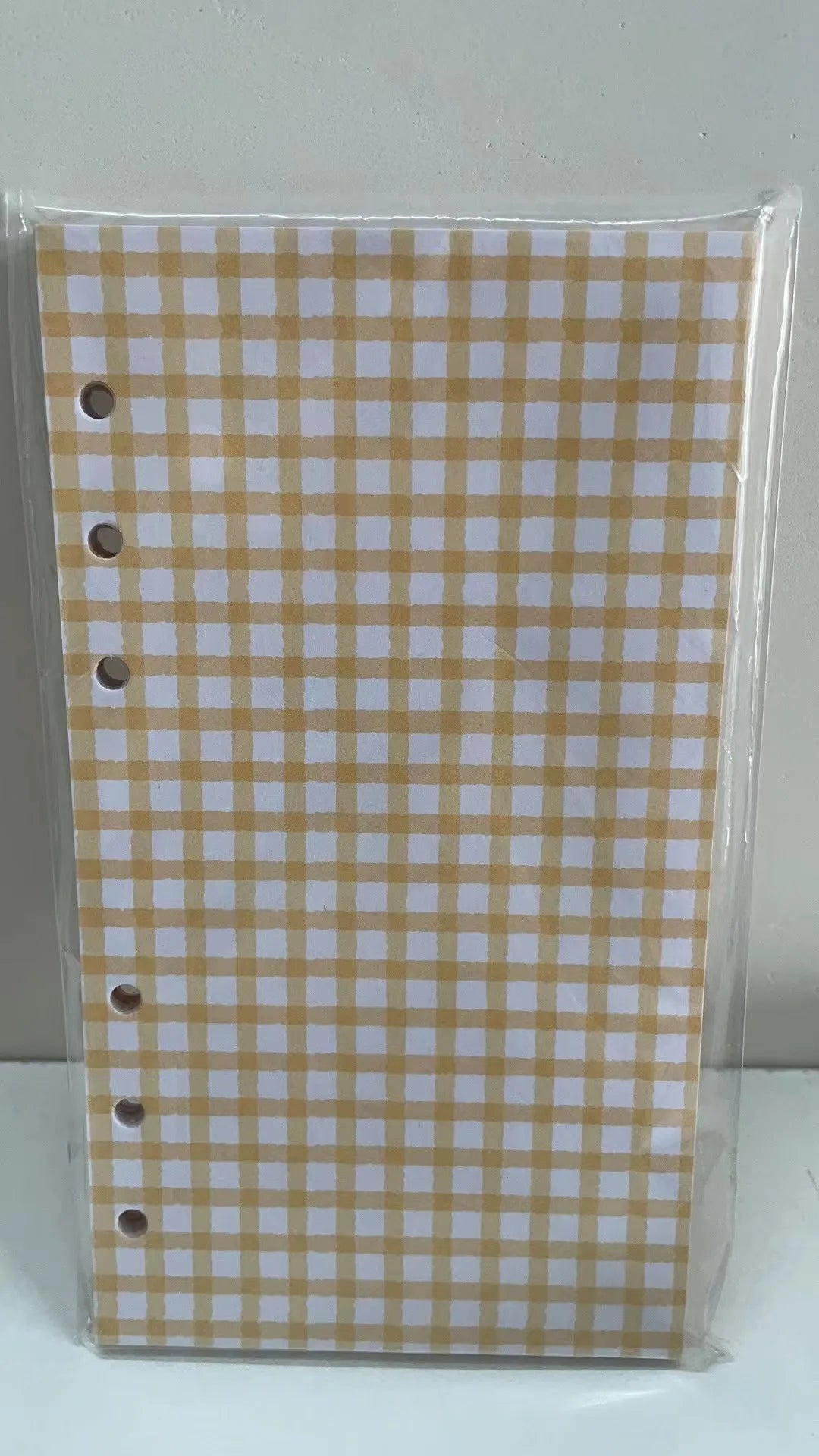 Cute Color Grid A5 A6 Loose Leaf Notebook Refill Spiral Binder Index Inner Page Item Paper Stationery