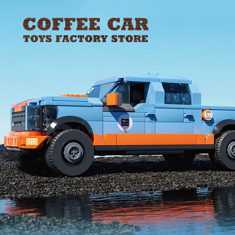 Creative Station Wagon Blocks MOC Set Camping RV Car Building STEM Toys City Vehicle Travel Trailer Bricks 3D Model Holiday Gift