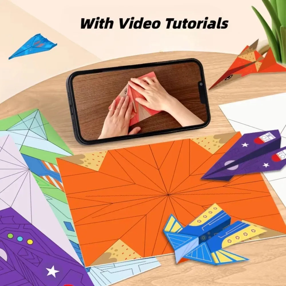 Montessori Origami Paper Kit 33x22cm DIY Handicrafts 10/36 Sheets STEM Handmade Educational Toys for children and Parents