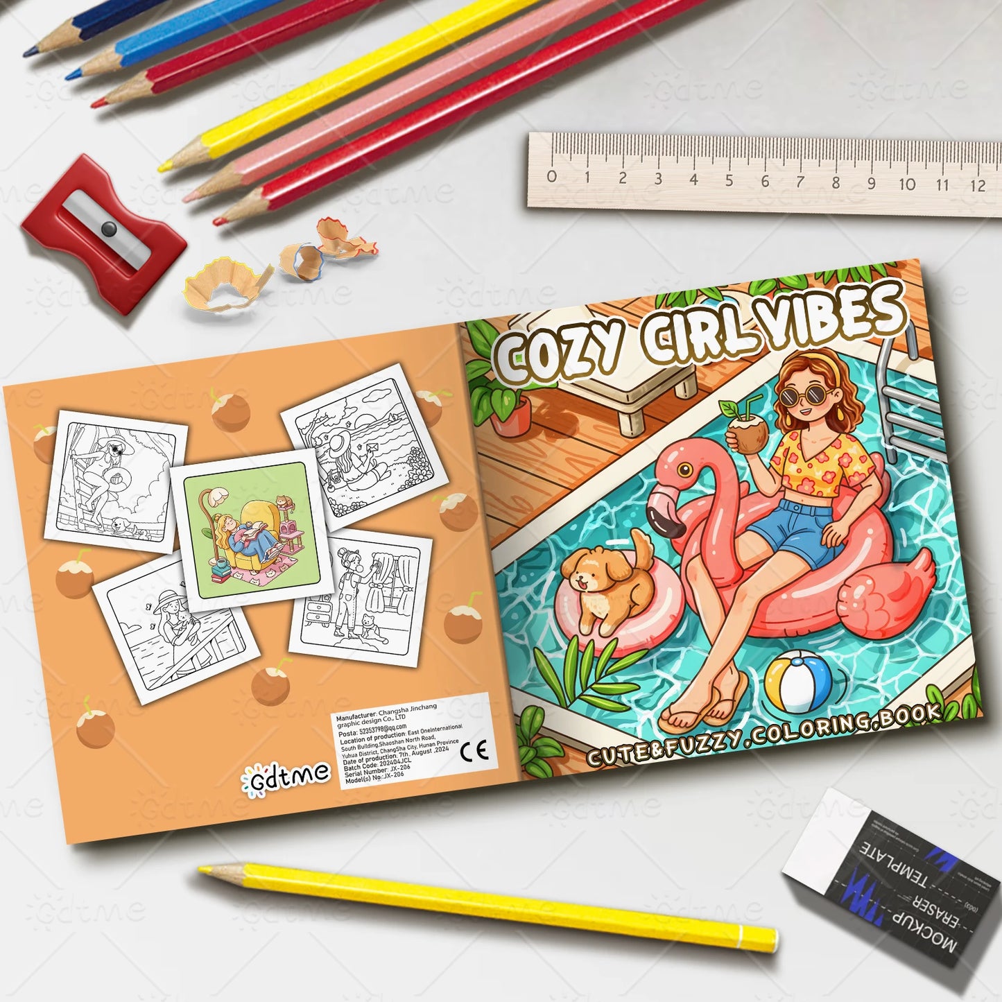 COZY CIRL VIBES Coloring Book for Adults Featuring Cute Cozy Daily Activities for Relaxation (Cozy Spaces Coloring)