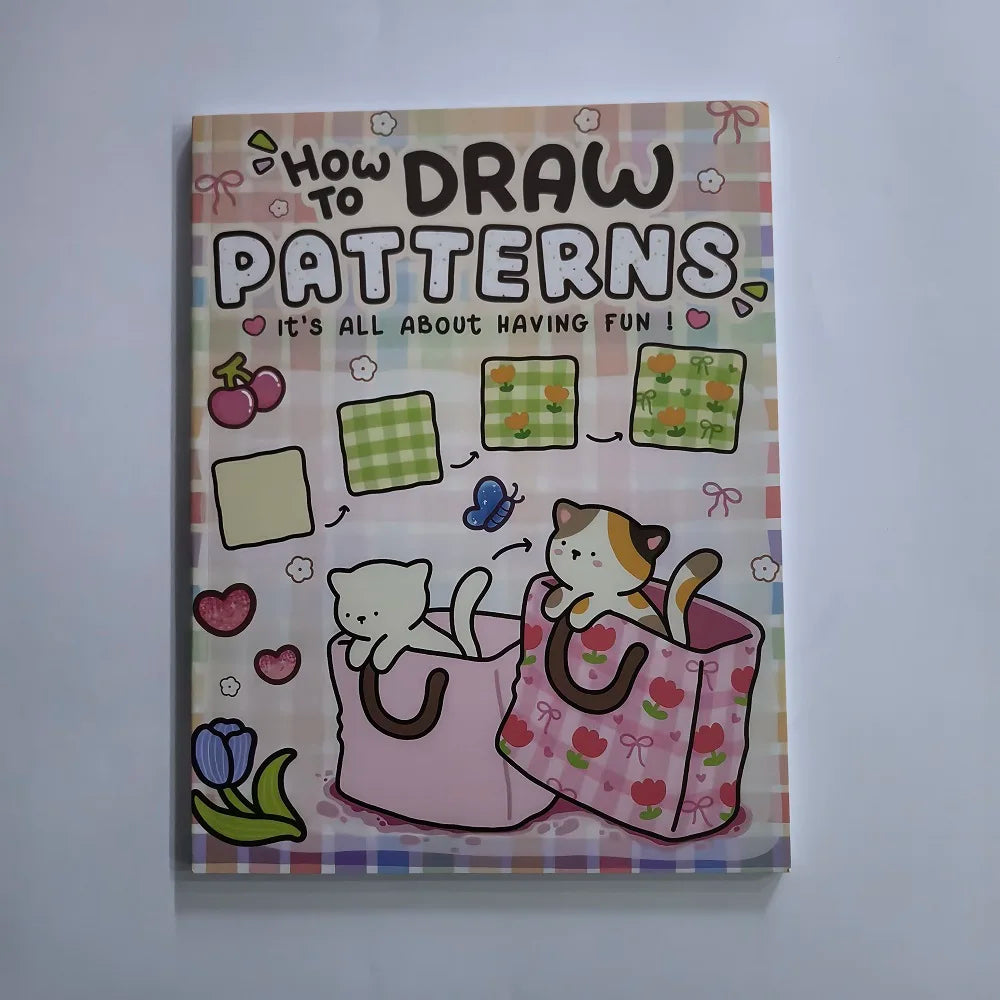 Coloring Book for Adults/Kids - How to Draw Patterns: Easy and Fun Step-by-Step Guide for Unique Creations,Cultivate imagination