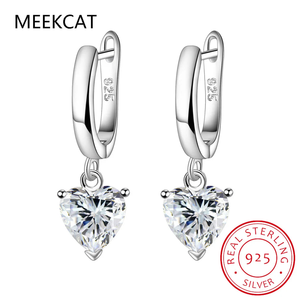 Oval Genuine Natural Blue Topaz 925 Sterling Silver Drop Earrings for Women Fashion Statement Gemstone Jewelry