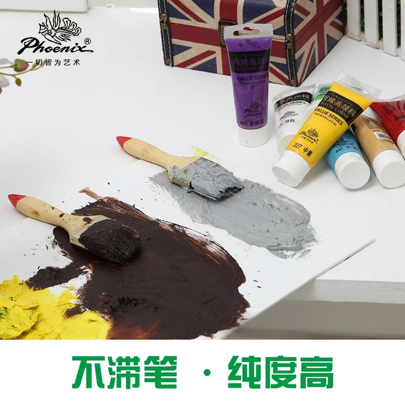 75ml Acrylic Paint Non Toxic Non Fading,Rich Pigments for Painters, Adults for Canvas Wood Clay Fabric Ceramic Craft Supplies