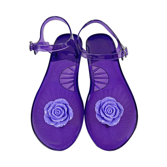 New Camellia Fruit Sandals for Women's Anti Slip Soft Sole Jelly Sandals