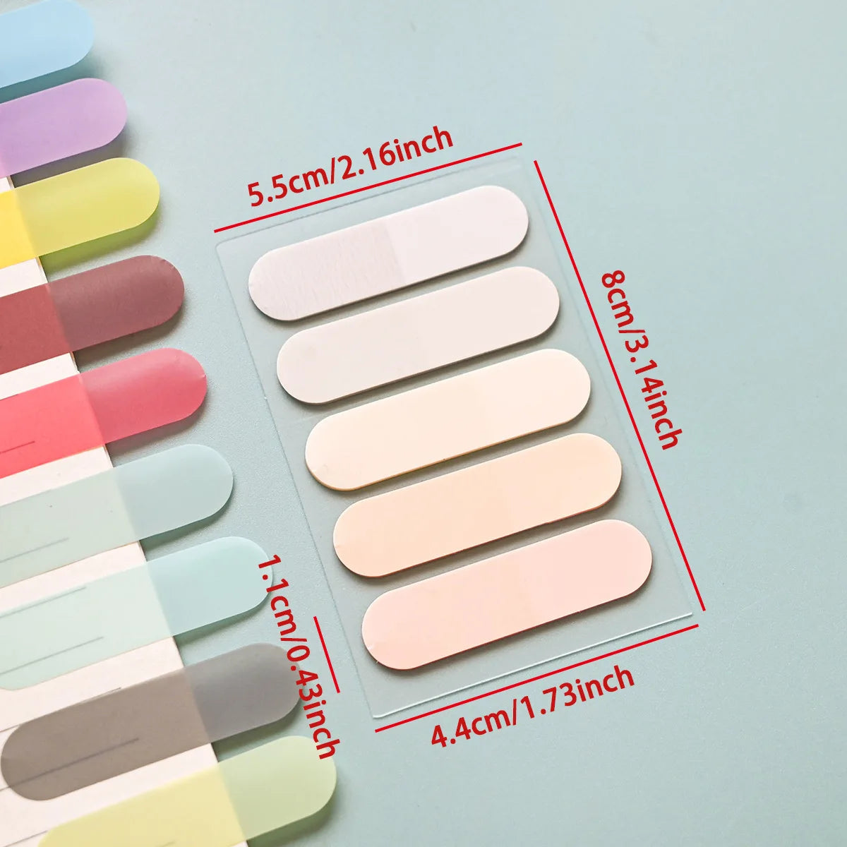 100 Sheets Writable Sticky Tabs Book Tabs Page Markers Translucent Sticky Note Tabs Post It Stick Tabs Annotation Tabs Index