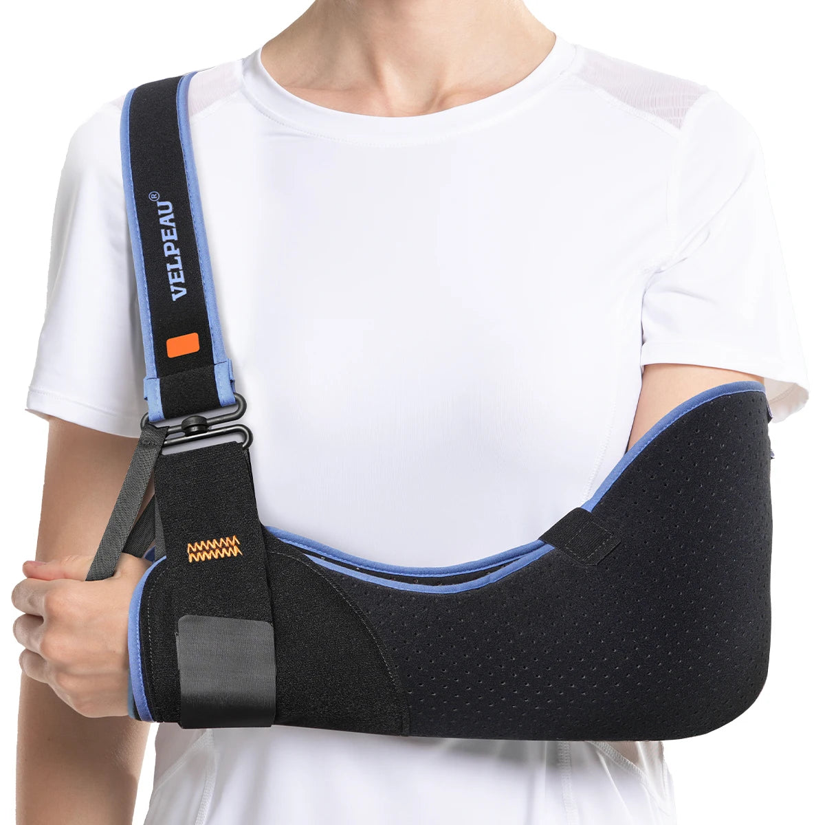 VELPEAU Arm Sling for Elbow Injury, Arm Fracture and Dislocation, Medical Shoulder Immobilizer Universal for Both Hands