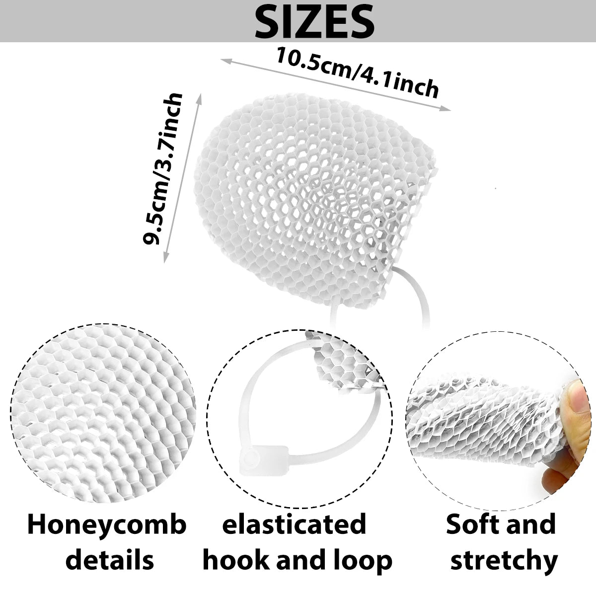Honeycomb Exfoliating Shower Finger Caps Body Scrub Cleansing Bath Mitt Breathable Odorless Skin Care Tool Multi-Color