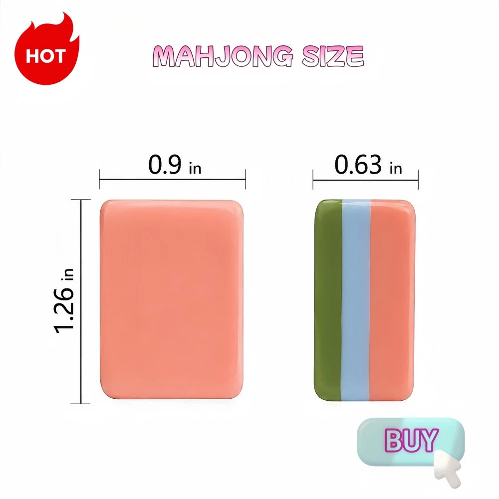 3 Layer Acrylic 160pcs American Mahjong Set Customizable Engraving Mahjong Game Tiles Travel Leisure Board Game for Adults Gifts