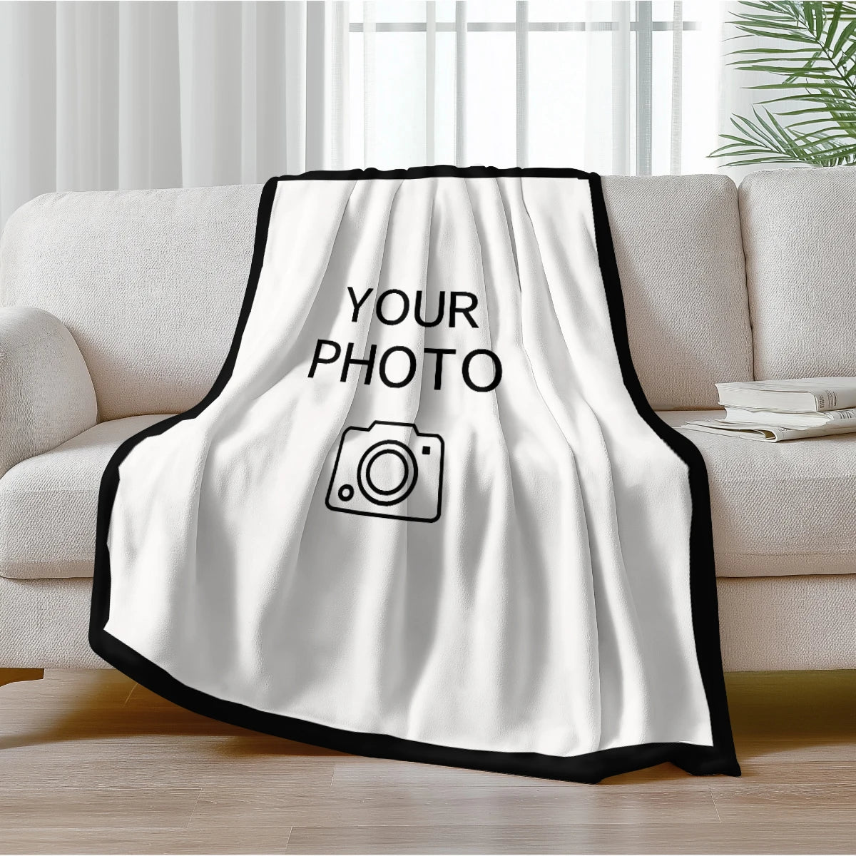 1pc Personalized picture and text customized blankets, gift blankets tailored for children, parents, lovers, lovers, and friends