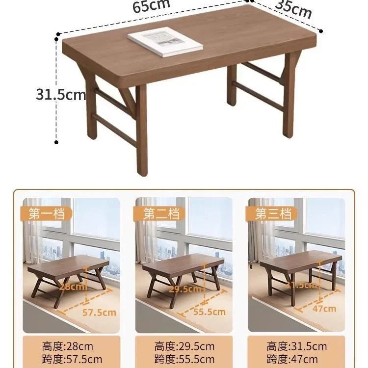 bay window small table small table household new Chinese tatami kang notebook computer  window sill coffee