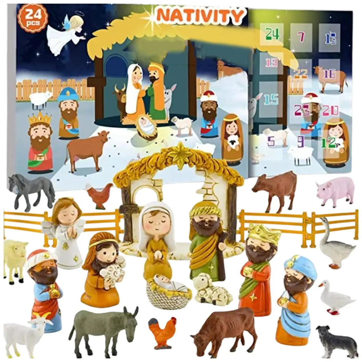 Nativity Advent Calendar – 24-Day Christian Christmas Countdown for Kids