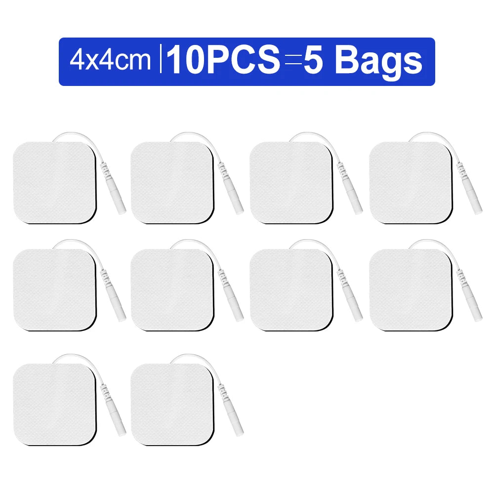 10/20pcs Electrode Pads TENS Unit Pads Reusable Latex-Free Replacement Pads Self Adhesive Pads for Tens Digital Machine