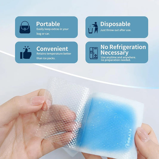Summer Ice Cool Patch  Adults Hot Reducer Stickers Instant Relief Cooling Patch for Sports Travel Camping Hiking Walking