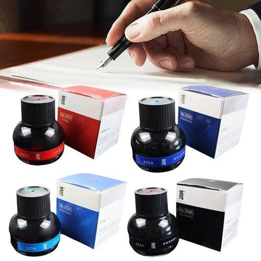 1 Bottle YingXiong Black 70ml Fountain Pen Ink Refilling Pen Ink Fountain Inks Quality Calligraphy Writing High Stationery