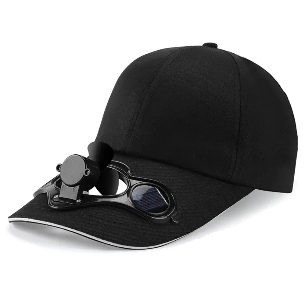 cap with fan Summer USB Charging Cooling Fan Baseball Cap Outdoor Golf Sunscreen 2 Speed Adjustable Peaked Hat Hiking cap fan