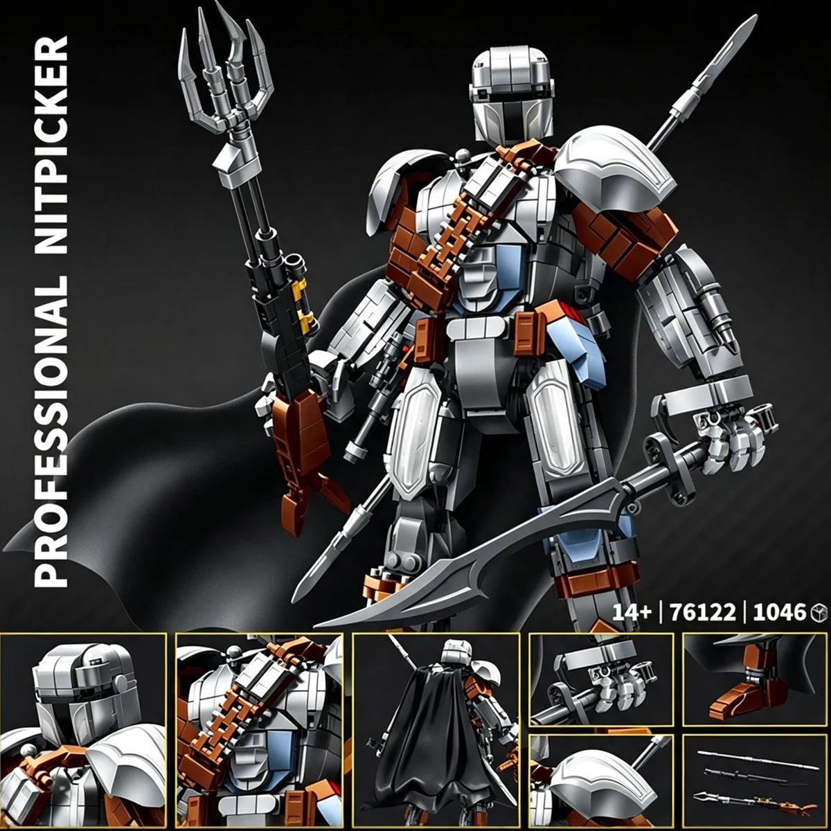 Mech Robot Building Block Model – Medieval Star Soldier Display Ornament