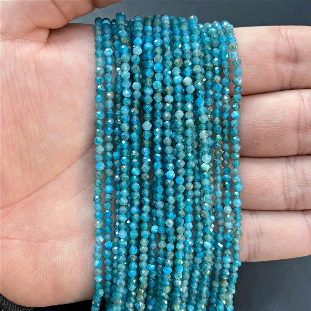 2mm 3mm 4mm Faceted Natural Stone Pink Rose Quartzs Crystal Beads Round Amethysts Loose Beads for DIY Jewelry Making Necklace