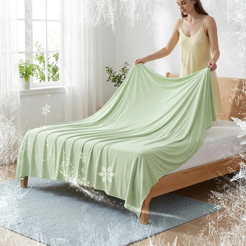 Summer Bed Blanket Ice Silk Cooling Blanket Air Conditioning Quilt Skin-friendly Light And Thin Breathable Quilt For Home Office