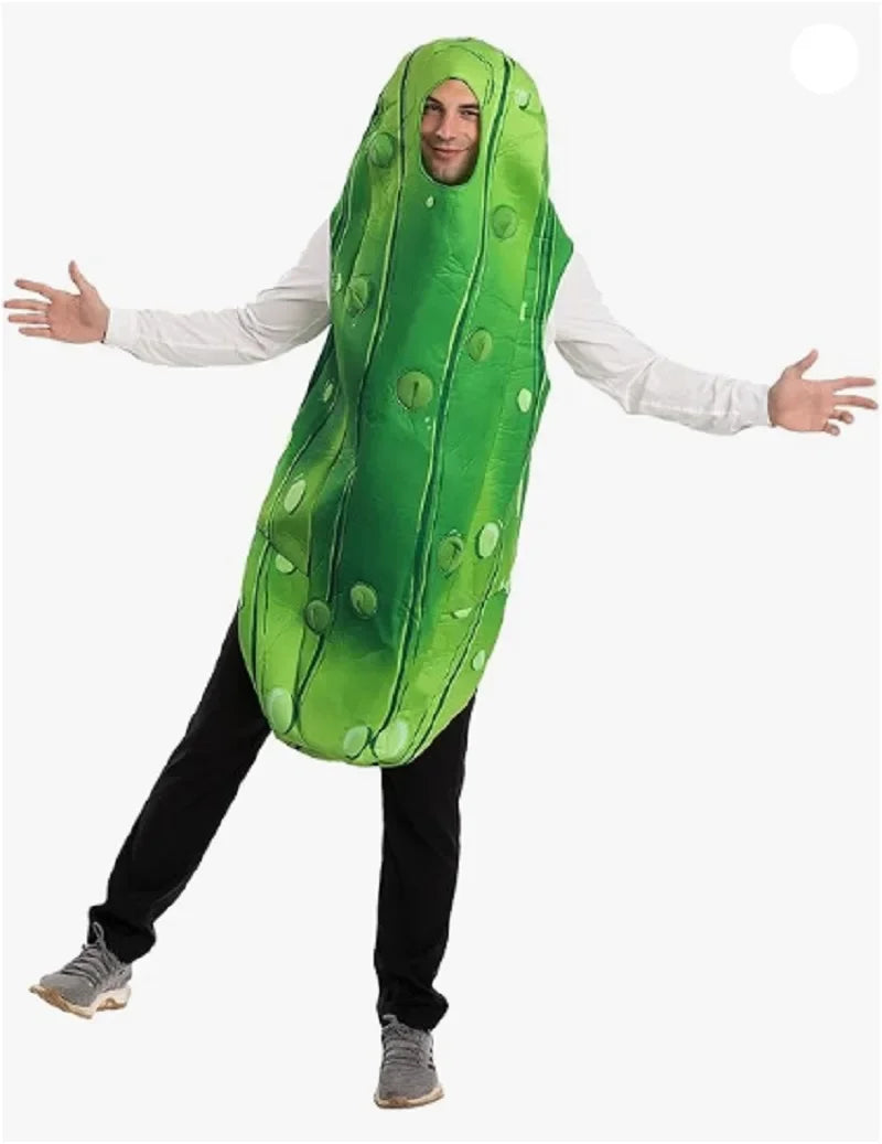 Adult Pickle Costume , Unisex Food Costume, Fruit Jumpsuit For Cosplay