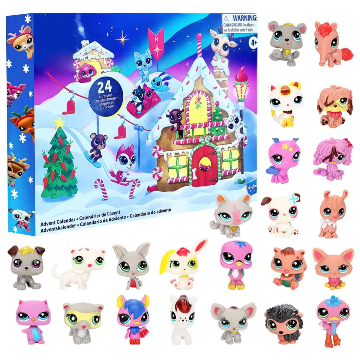 Christmas 24-Day Anime Figurine Blind Box Countdown Calendar for Kids Christmas Gifts and Advent Calendar Collectible Toys