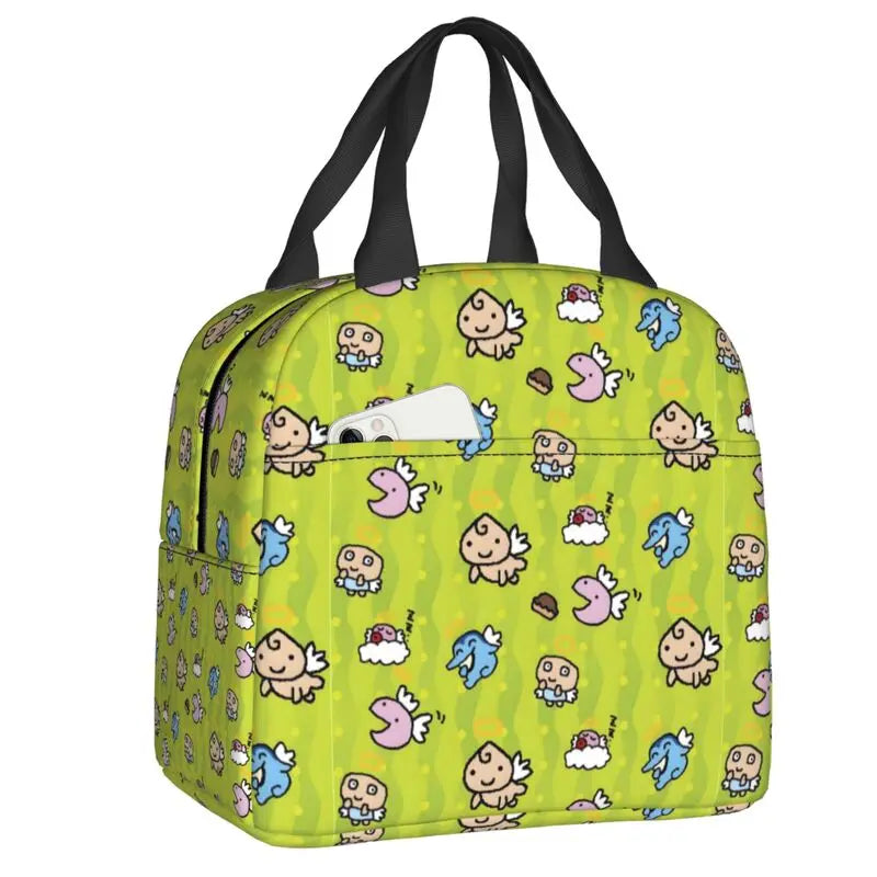 Custom Tamagotchies Cartoon Insulated Lunch Tote Bag for Women Resuable Cooler Thermal Bento Box Kids School Children