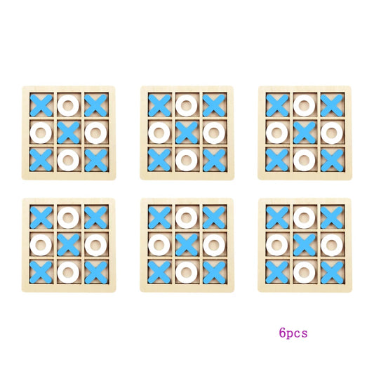 Montessori Play Game Wooden Toy Mini Chess Interaction Puzzle Training Brain Learing Early Educational Toys For Children Kids