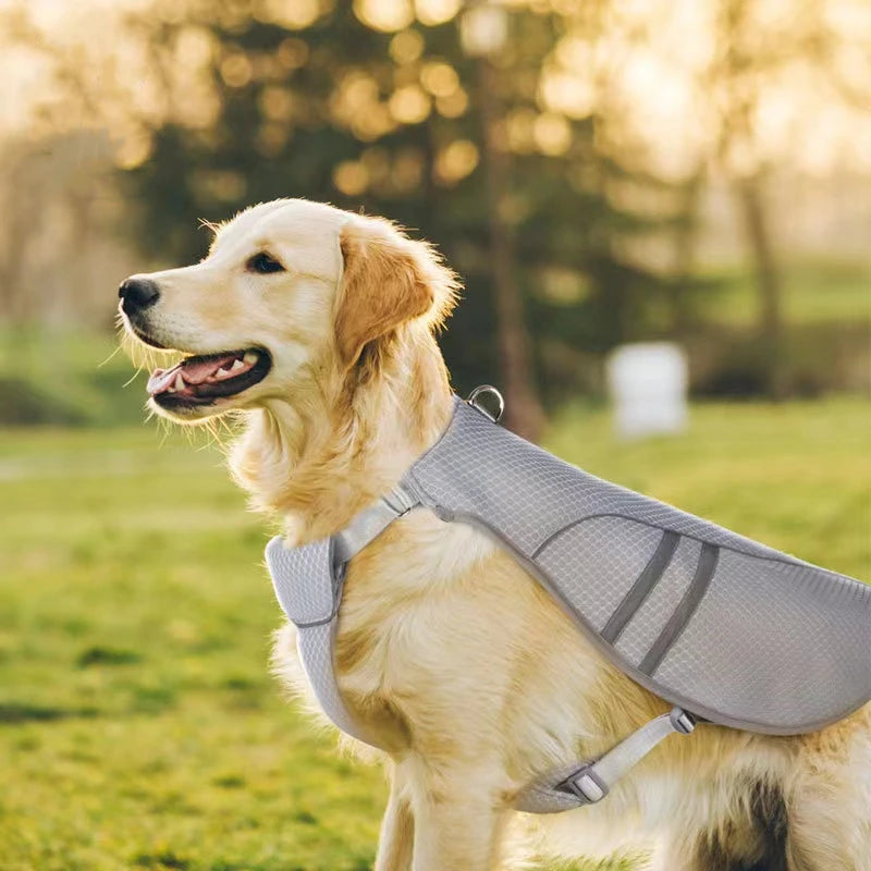 Dog Cooling Harness Clothes Summer Outdoors Breathable Pet Vest Reflective Rapid Cooling Jacket For Small Large Dog Accessories