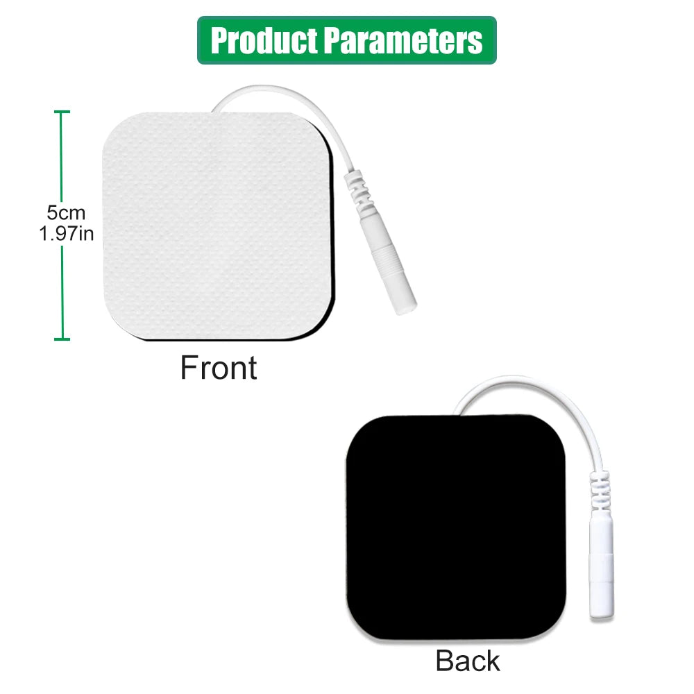 10/20pcs Electrode Pads TENS Unit Pads Reusable Latex-Free Replacement Pads Self Adhesive Pads for Tens Digital Machine