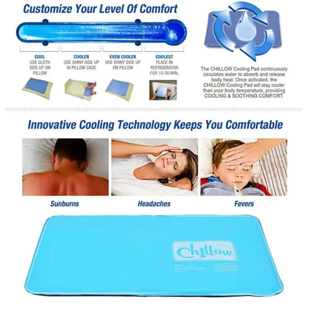 Cooling Pillow Gel Cooling Mat and Cooling Pillow Sleeping Pad Easy-to-Use Summer Cool Pillows Cold Pillow for Kids Students