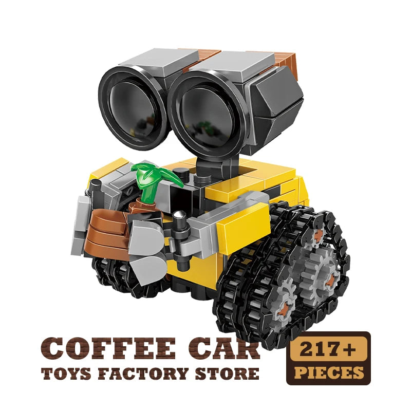 Classic Movie 200+pcs Mini Robot Wall-e MOC Building Blocks Model DIY Bricks Kits Creative Toys for Kids Children Adult Gifts