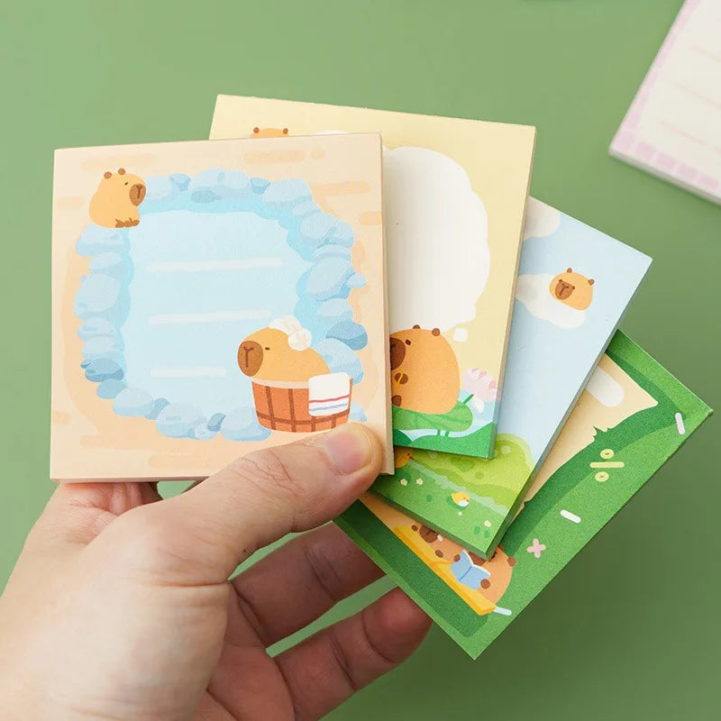 50 Sheets Kids Cartoon Posted It Paper Memo Sticky Panda Guinea Pig Notes Stickers Notebook Planner Stationery Message Sticker