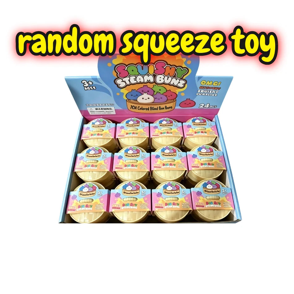 Blind Box Colorful Simulated Dumpling Squishy Relaxing Relieve Anxiety Antistress Enhance Happiness Rebound Squeeze Reliever Toy