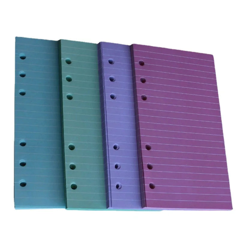 40Sheet Kawaii  A6 Loose Leaf Notebook Refill Spiral Binder Index Paper Inner Pages Line Grid Blank Agenda Stationery