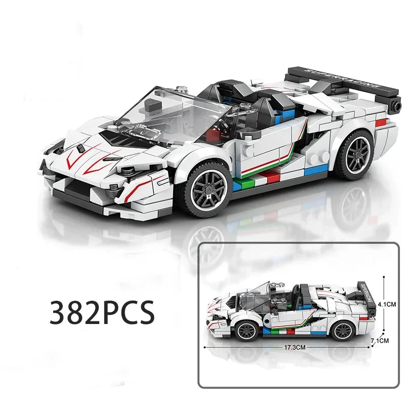 Speed Series Racing Sports Vehiclea Technique Car Supercar Building Blocks Set Bricks Classic MOC Model Toys For Kids