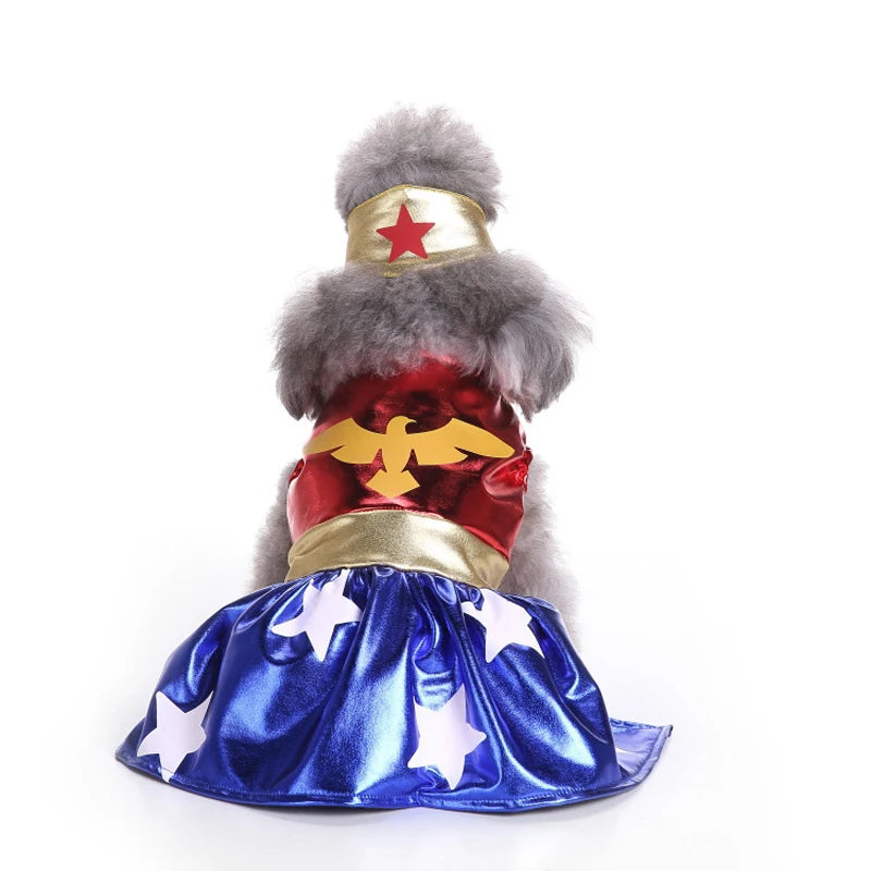 Pet Dog Dress Halloween Super Claw Skirt Cat Princess Dress Up Outfit Chihuahua Yorkie Party Funny Cosplay Clothes Pet Costume