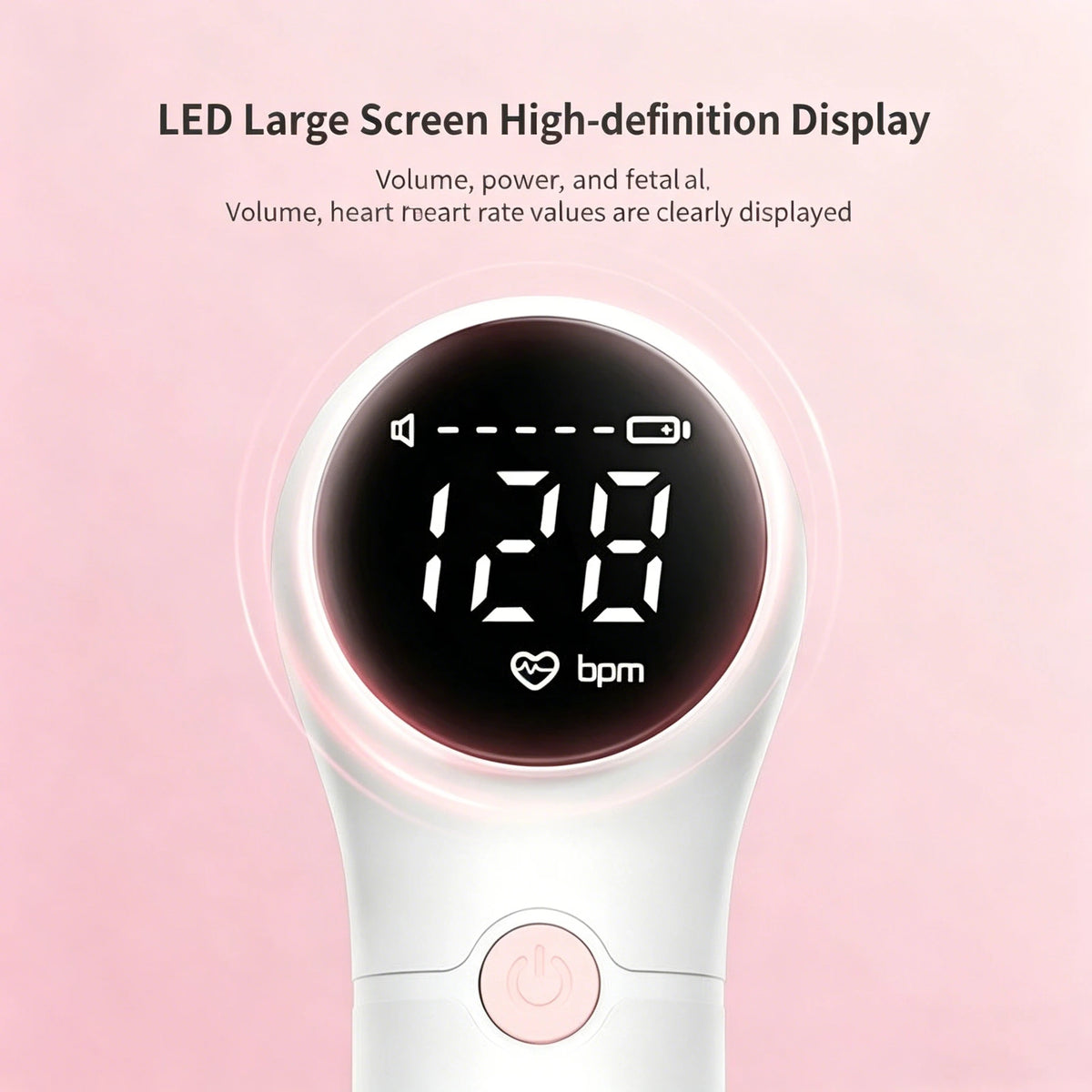 Portable Ultrasound Doppler Fetal Pregnancy Electronic Monitor For Pregnant Women Baby Fetal Movement Ultrasound Stethoscope