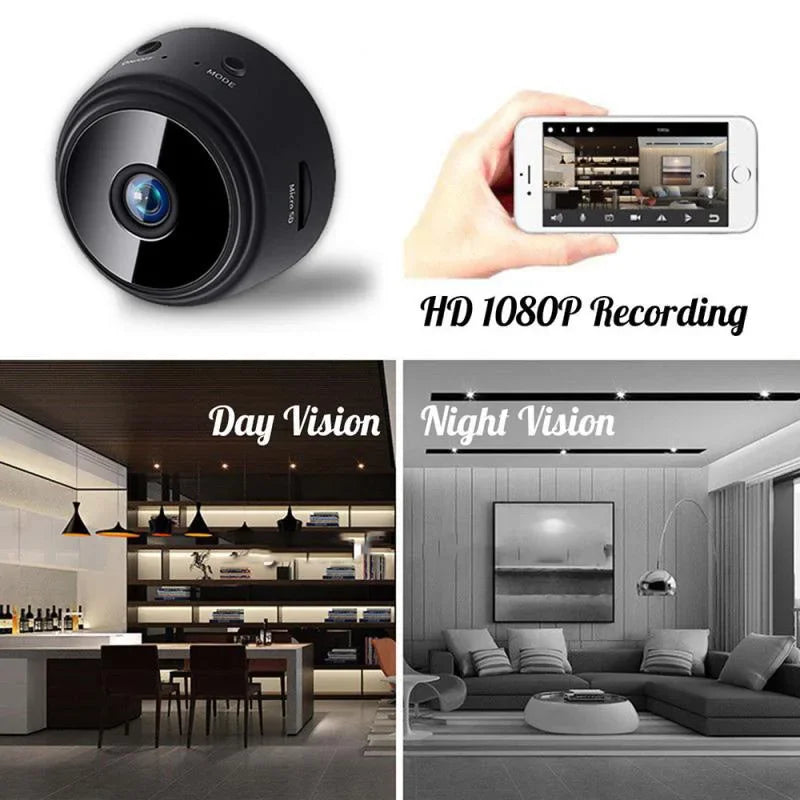 A9 HD WiFi Smart Surveillance Camera Wireless Home Security Monitor Sensor Camcorder with Safety Video Streaming